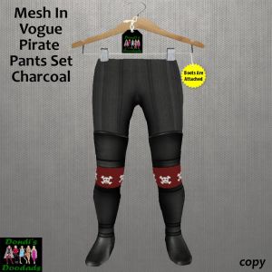 DD Mesh In Vogue Pirate Pants Set on a Background