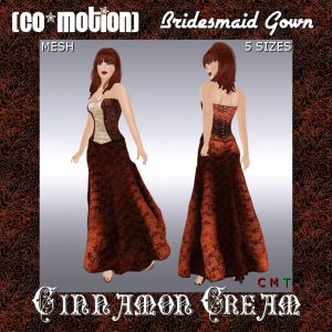{Co_Motion} Cinnamon-Cream-Bridesmaid-Gown-Advert_1024x1024